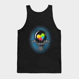 autism light bulb Tank Top